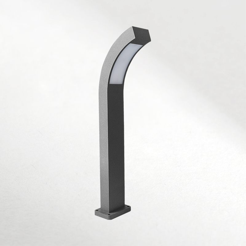 RAPLA - Luminaria decorativa LED tipo sendero 3000K 13W Gris.