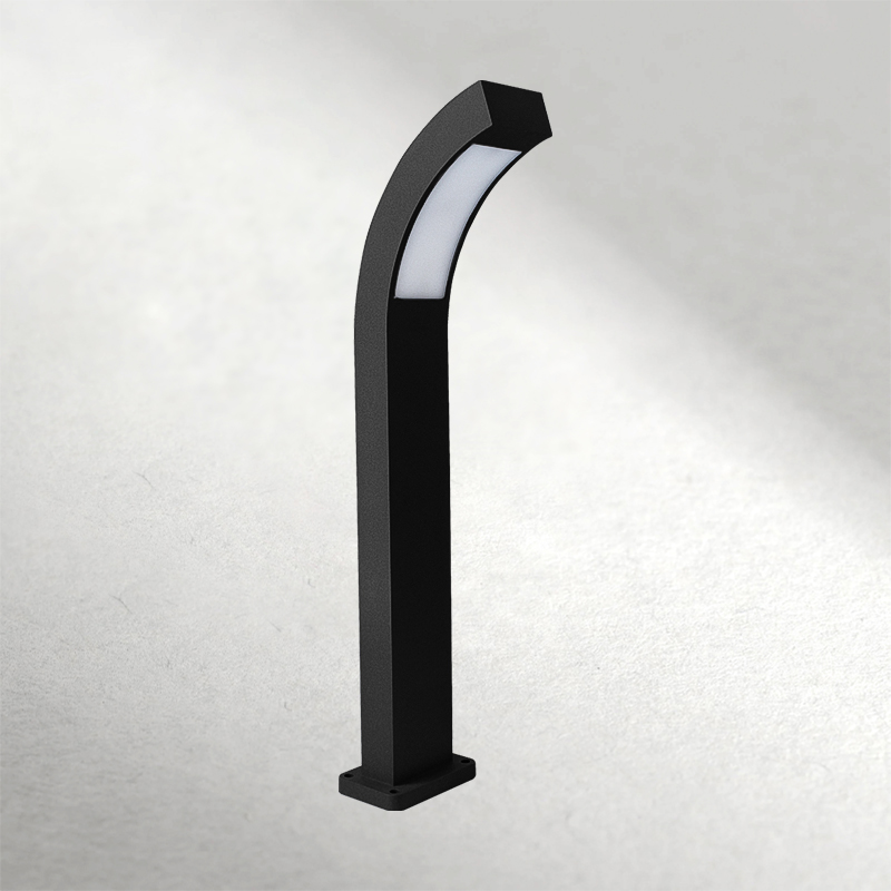 RAPLA - Luminaria decorativa LED tipo sendero 3000K 13W Negro.