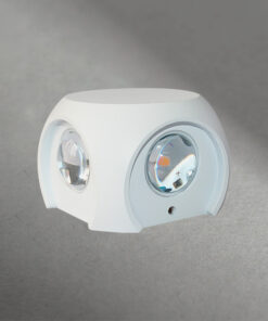 JUSSY - Aplique LED decorativa sobreponer 4 ángulo.