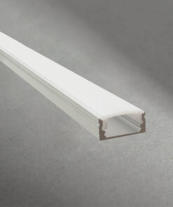 Perfil 17x7mm en aluminio extruido para sobreponer.