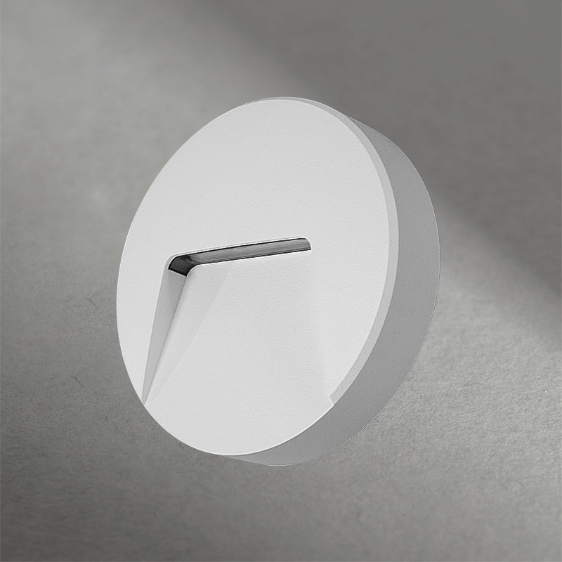 GISKE - Luminaria aplique LED redondo para muro 3W.