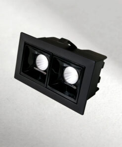 Downlight LED Asker Empotrable Negro Luz Cálida